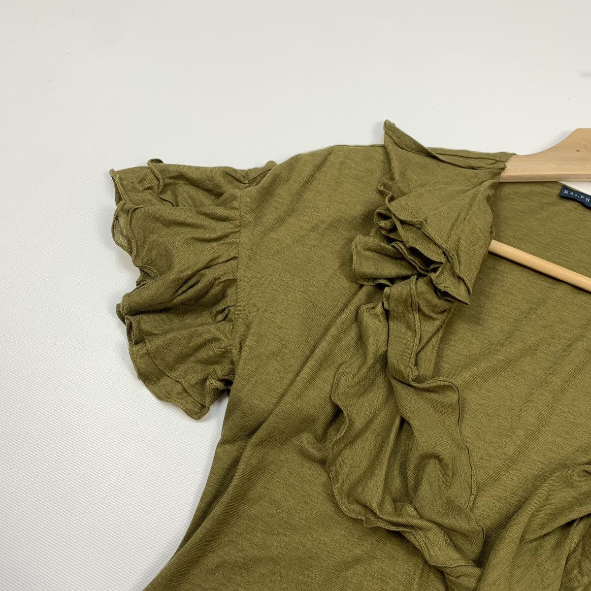 Designer × Ralph Lauren Ralph Lauren T-shirt With Ties Green Short Sleeve Size XS Size XS / US 0-2 / IT 36-38 - 6 Thumbnail