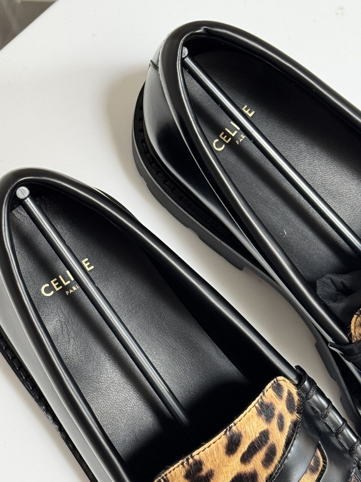 Celine Celine Homme Black Leopard Print Triomphe Loafers EU42 Size US 9 / EU 42 - 4 Thumbnail