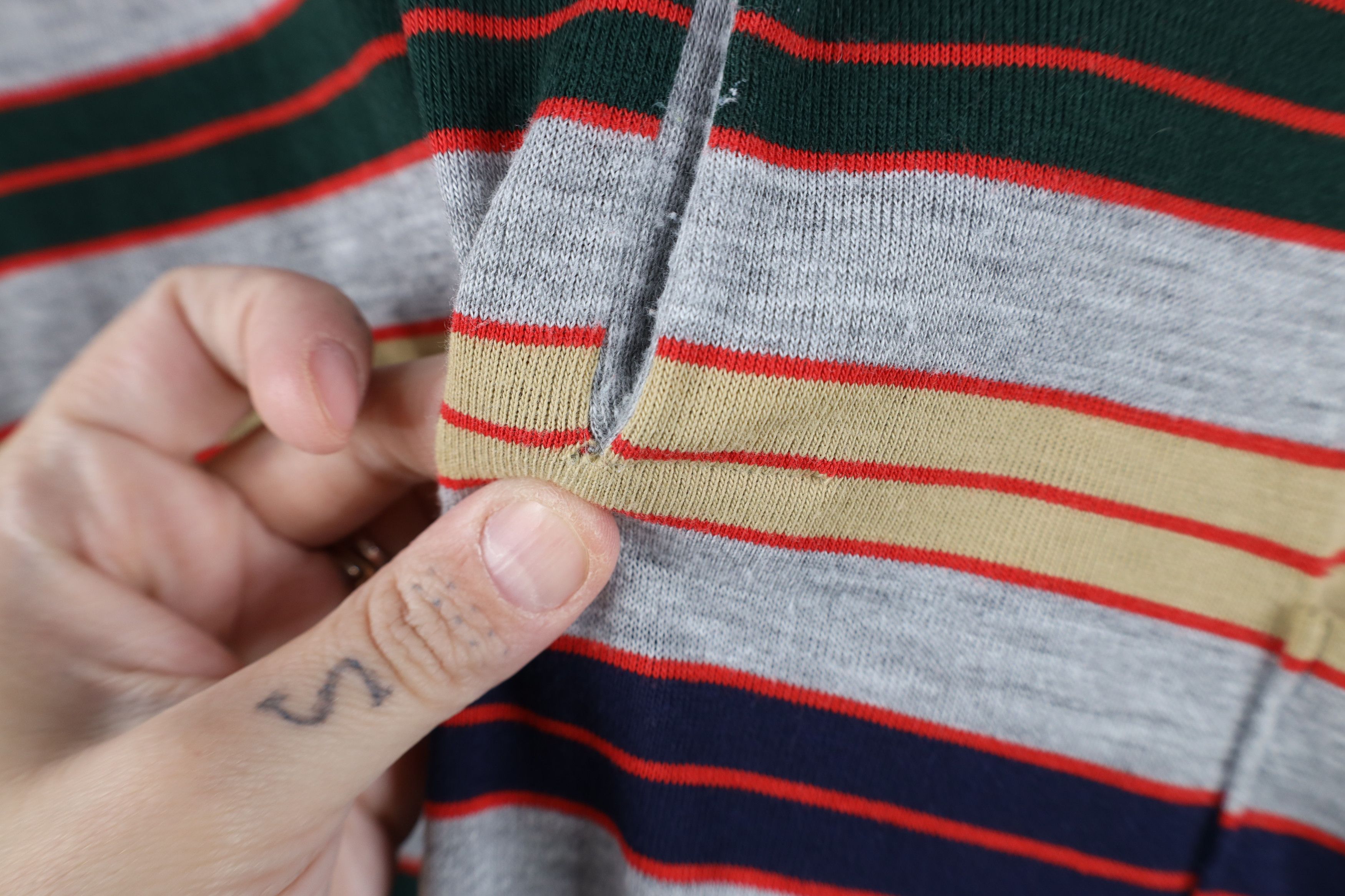 Vintage Vintage 70s Streetwear Knit Long Sleeve Rugby Polo USA Size US XL / EU 56 / 4 - 5 Thumbnail