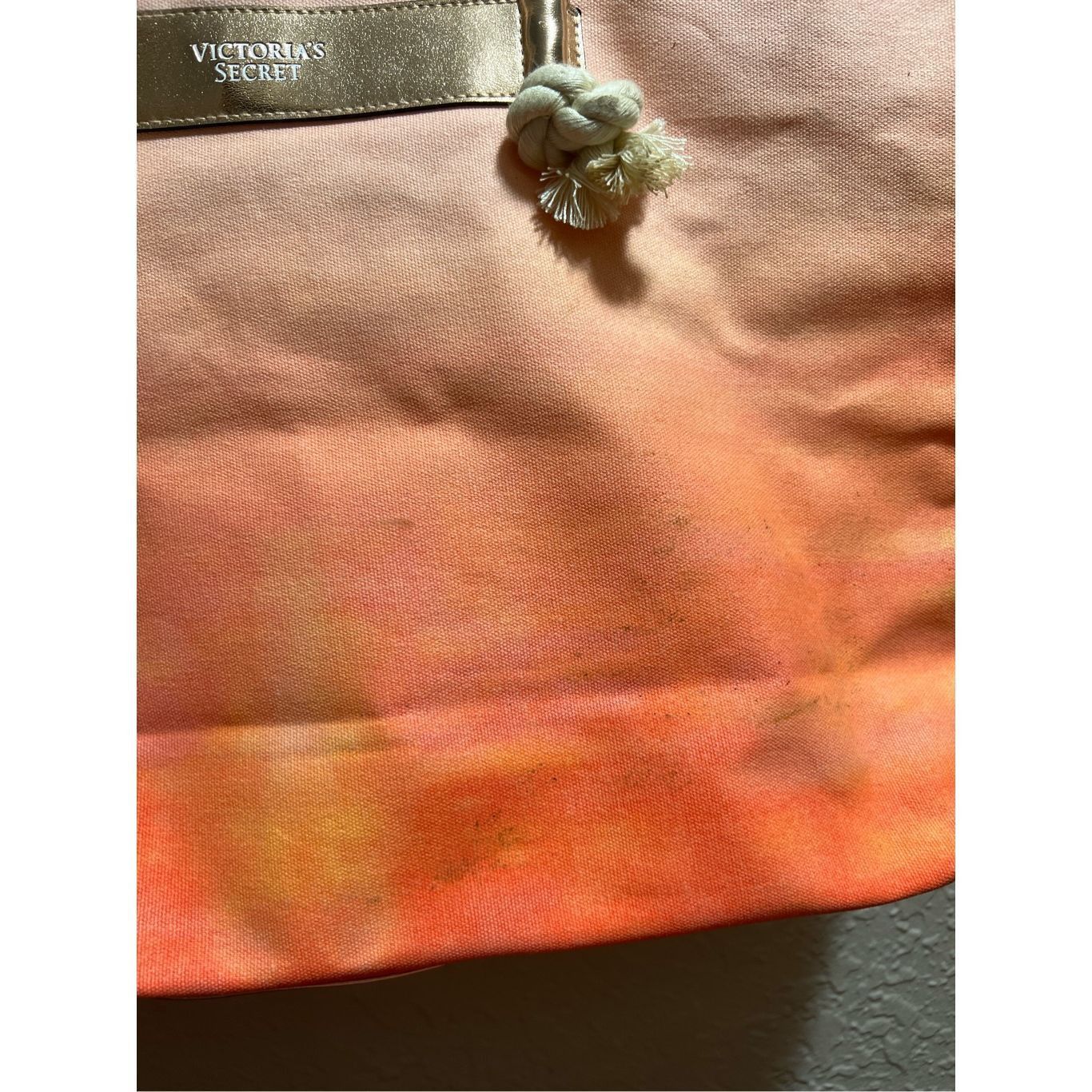 Victoria's Secret Victoria’s Secret Orange Ombré Tote Bag Preowned-Stains-Mark Size ONE SIZE - 3 Thumbnail