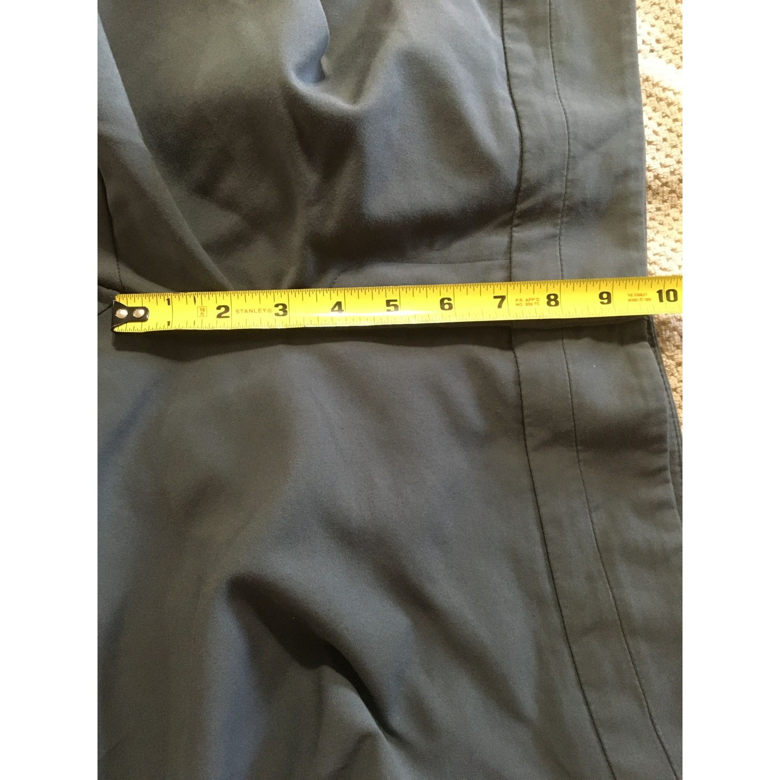 Apt. 9 APT. Nine The Tory Capri Size 14P Women’s Gray Faux Pockets Size 36" / US 14 / IT 50 - 4 Thumbnail