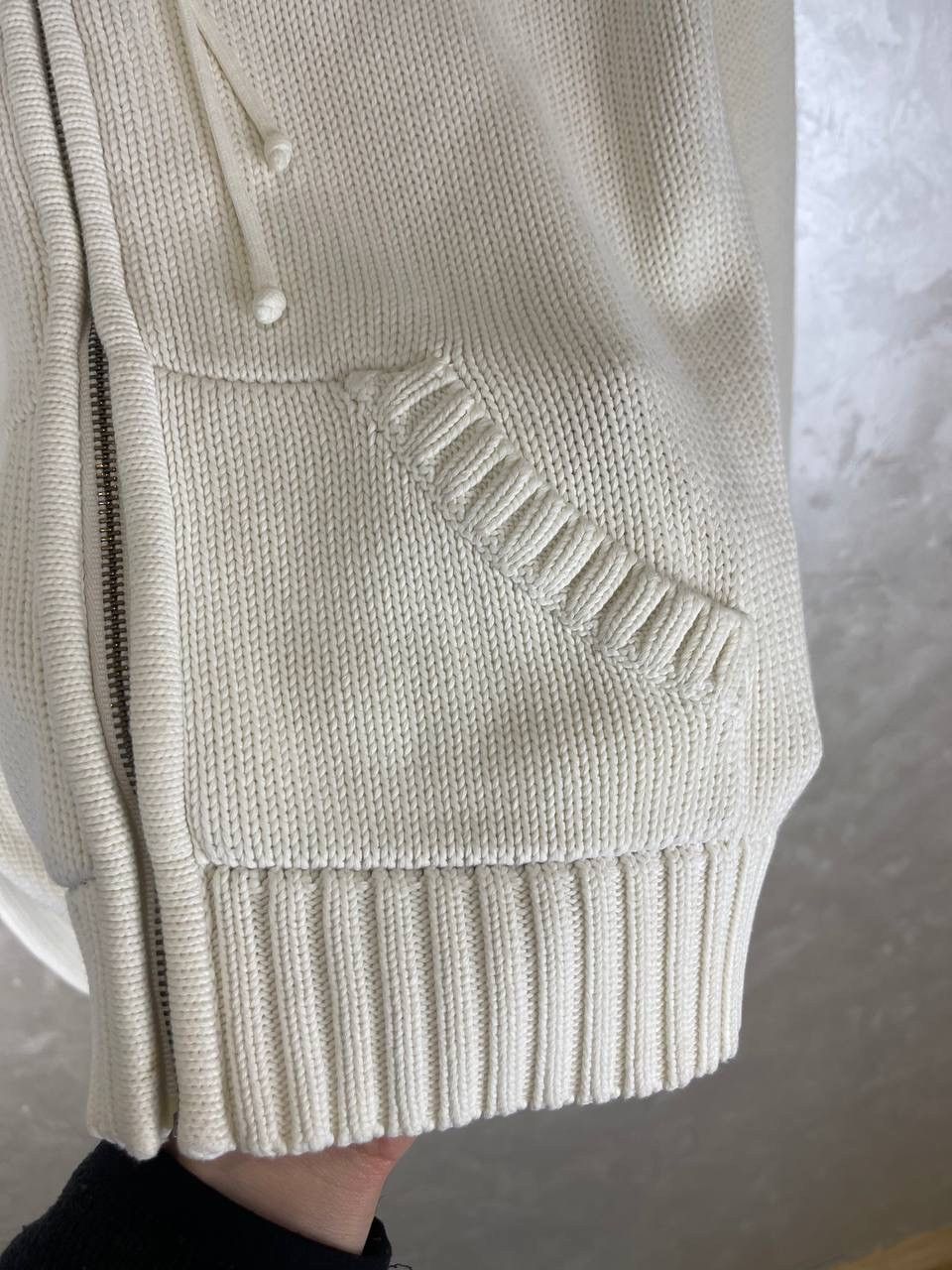 Ralph Lauren Ralph Lauren Cotton Knit Zip Hoodie Cream S Size S / US 4 / IT 40 - 6 Thumbnail