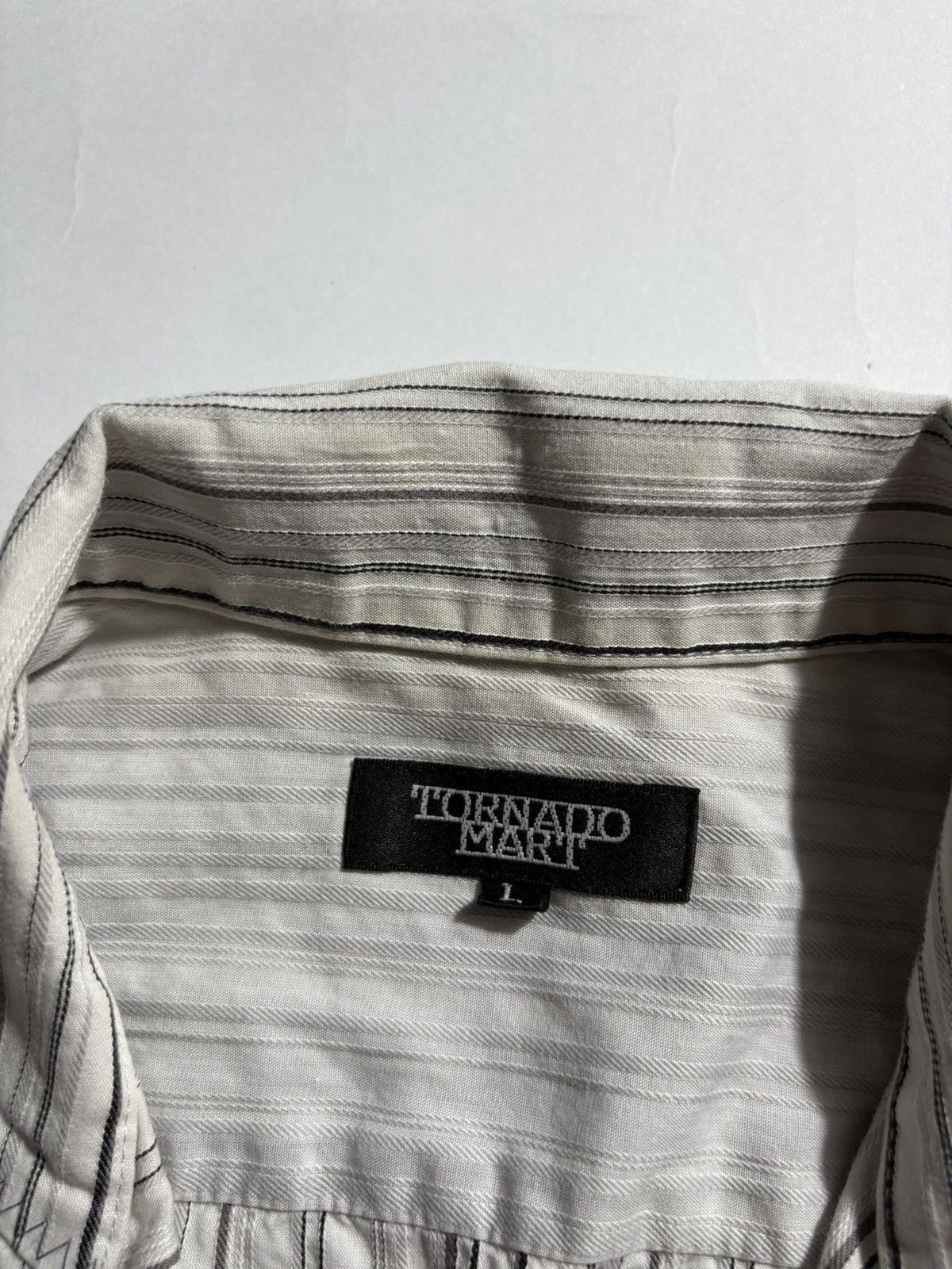 Tornado Mart TORNADO MART PATCHWORK BUTTON UP L/S SHIRT Size US L / EU 52-54 / 3 - 5 Thumbnail