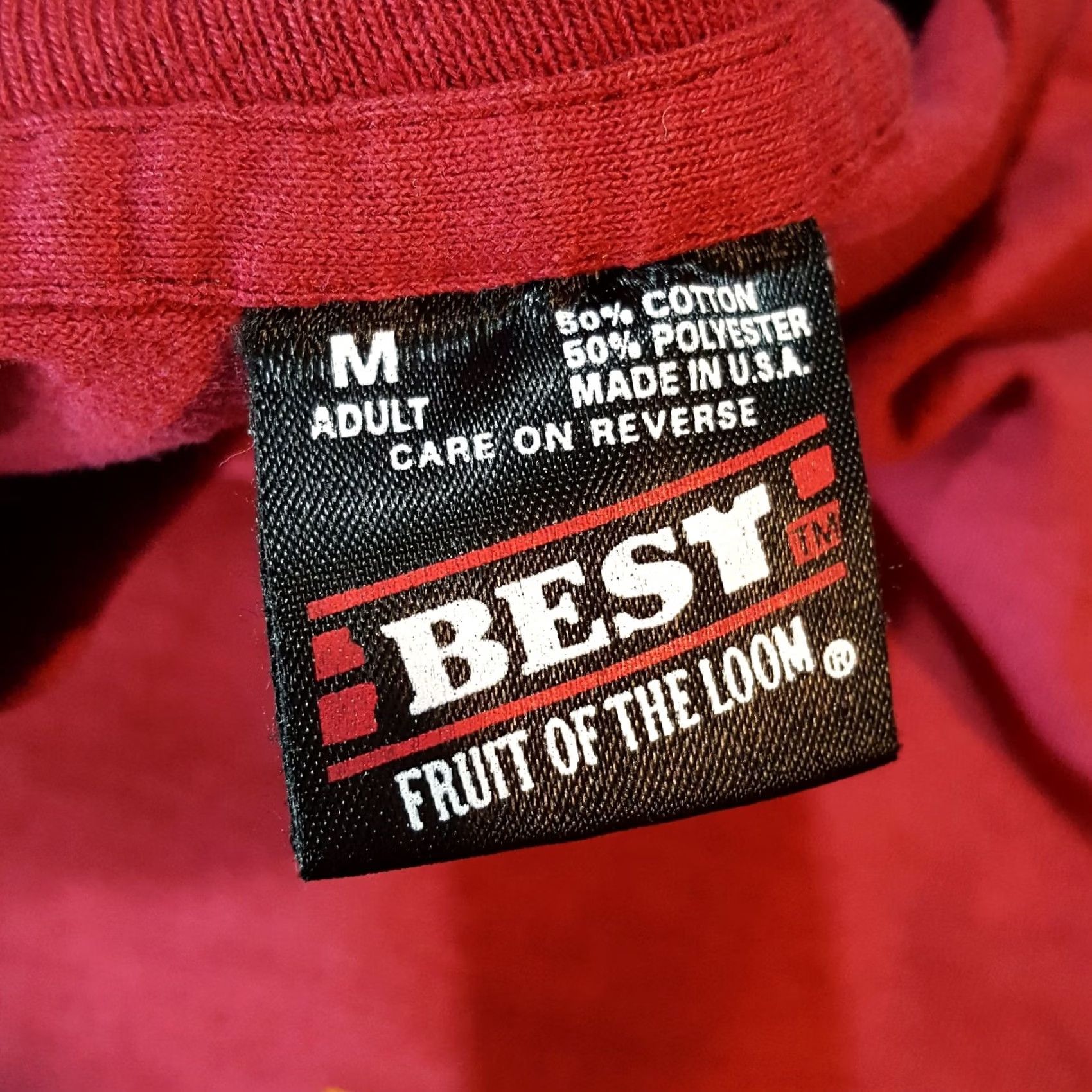 Fruit Of The Loom VINTAGE Hymns Men's T-Shirt Short Sleeve Jesus Religious 90s Retro USA Psalm Red Size S Fruit of the Loom Size US S / EU 44-46 / 1 - 7 Thumbnail