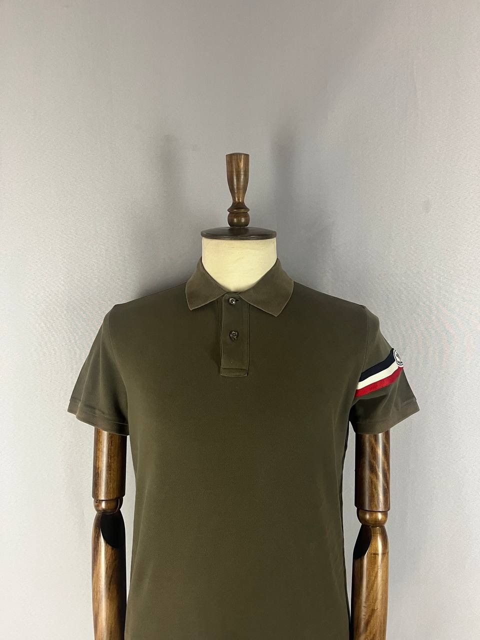Moncler Moncler Polo Brown Tee T Shirt Size US L / EU 52-54 / 3 - 2 Thumbnail
