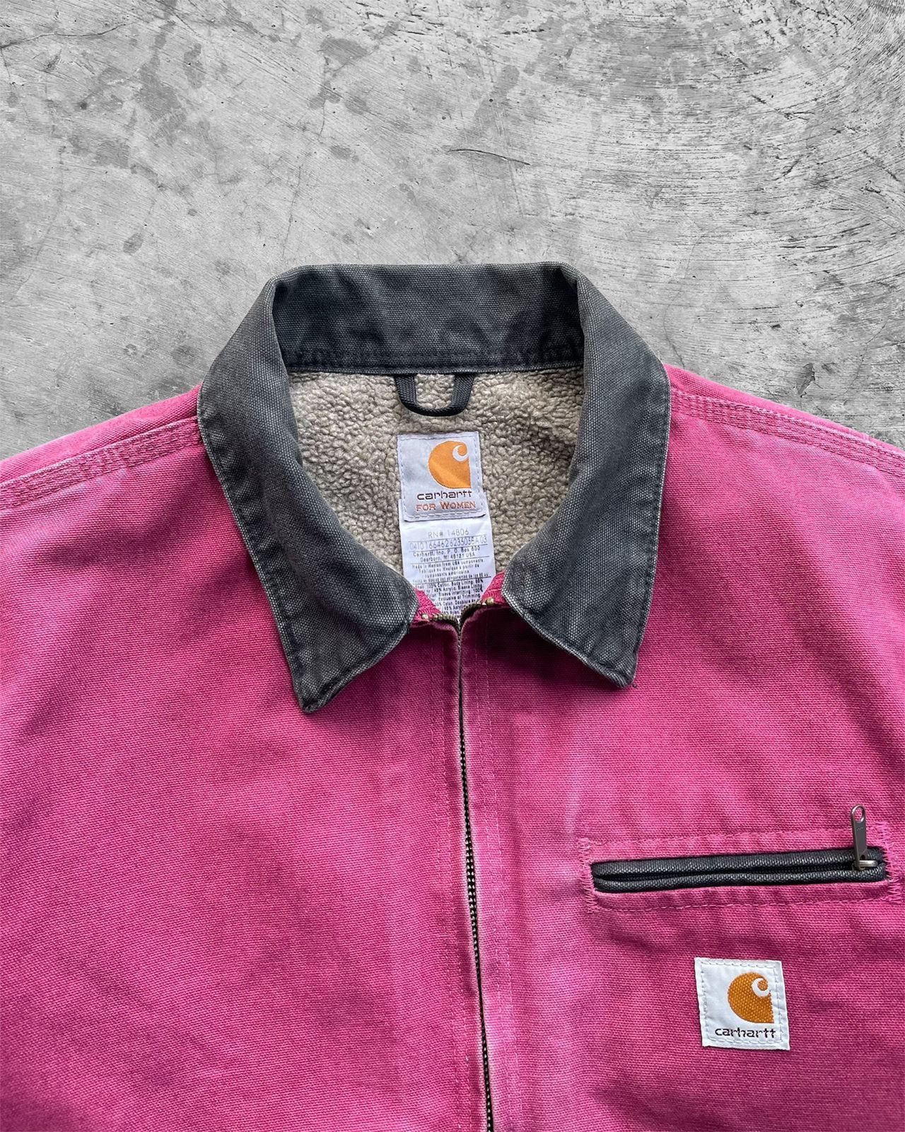 Carhartt VINTAGE RAPSBERYY CARHARTT DETROIT JACKET WJ097-RBY Size US S / EU 44-46 / 1 - 4 Thumbnail