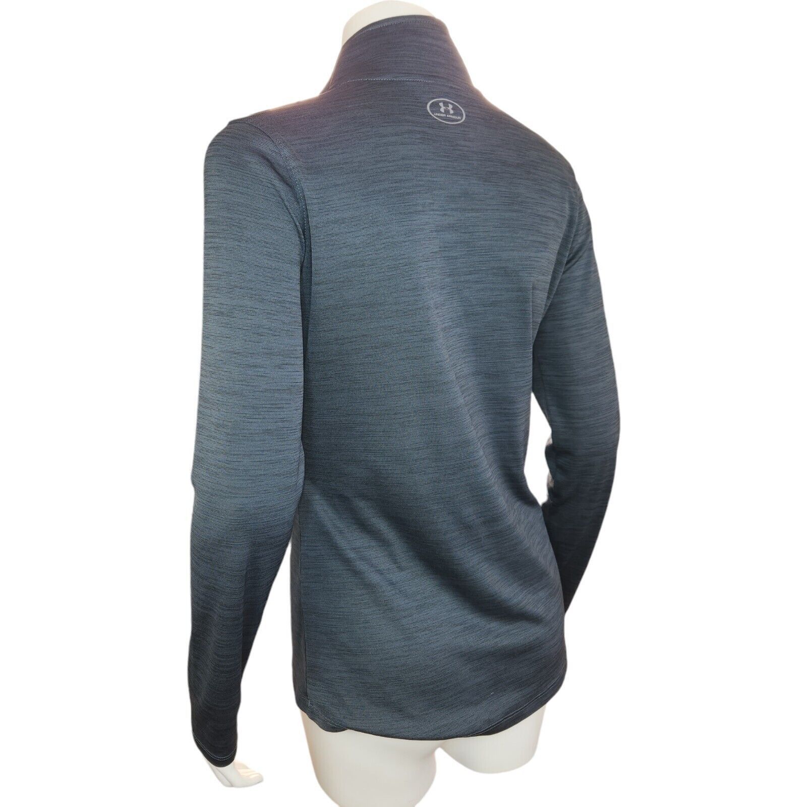 Under Armour Under Armour Womens Small 1/4 Zip Gray HeatGear Fitted Size S / US 4 / IT 40 - 10 Thumbnail