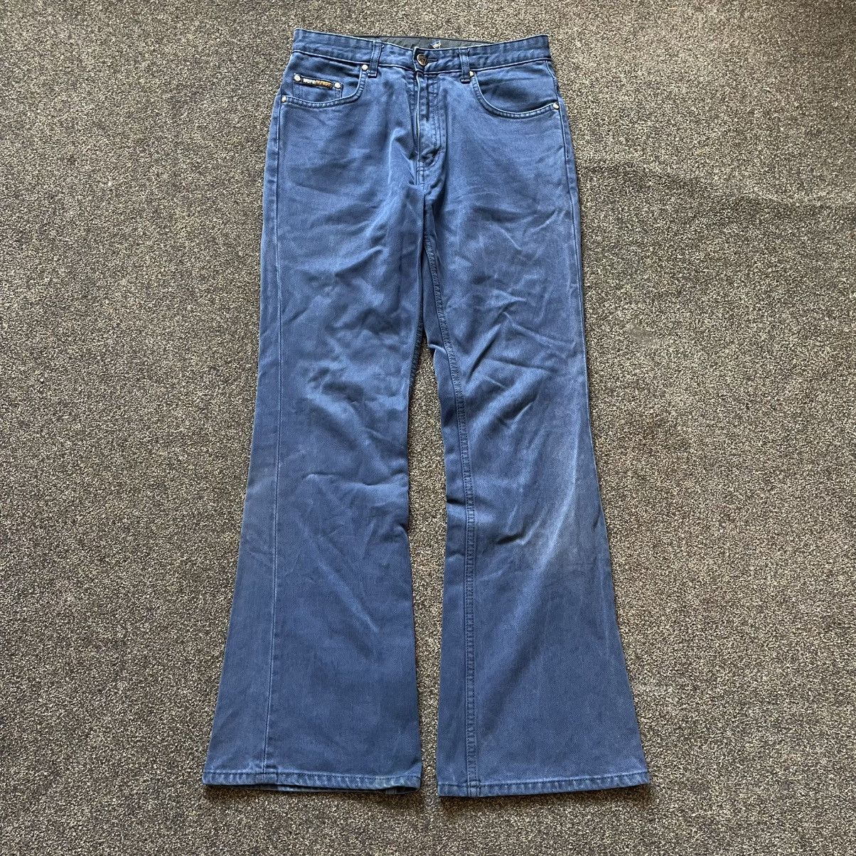 Vintage Vintage 90s Guess Flared Baggy Wide Leg Jeans Skate Faded 31 Size 31" - 2 Thumbnail