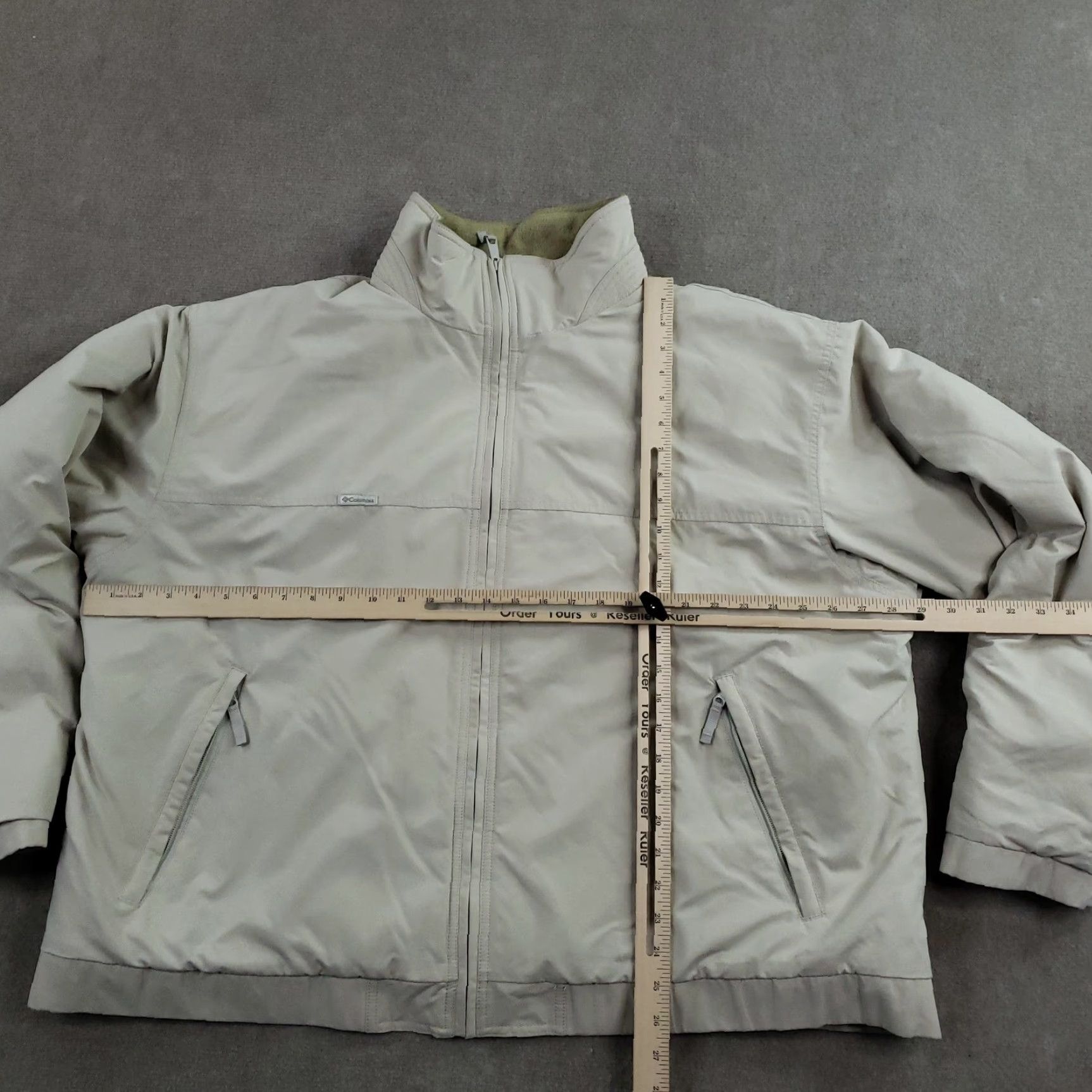 Vintage VINTAGE Columbia Jacket Mens 2XL Beige Full Zip Insulated Puffer Lined Winter Casual Travel Men Size US XXL / EU 58 / 5 - 2 Thumbnail