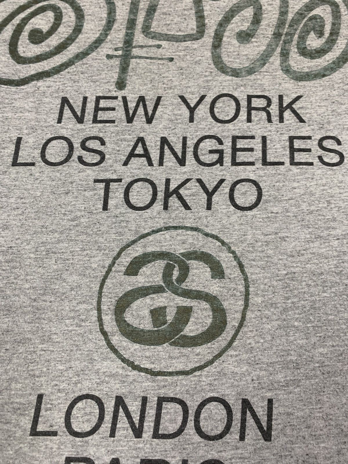Stussy Vintage Stussy New York T-Shirt Short Sleeve Gray Big Logo Size US M / EU 48-50 / 2 - 14 Thumbnail