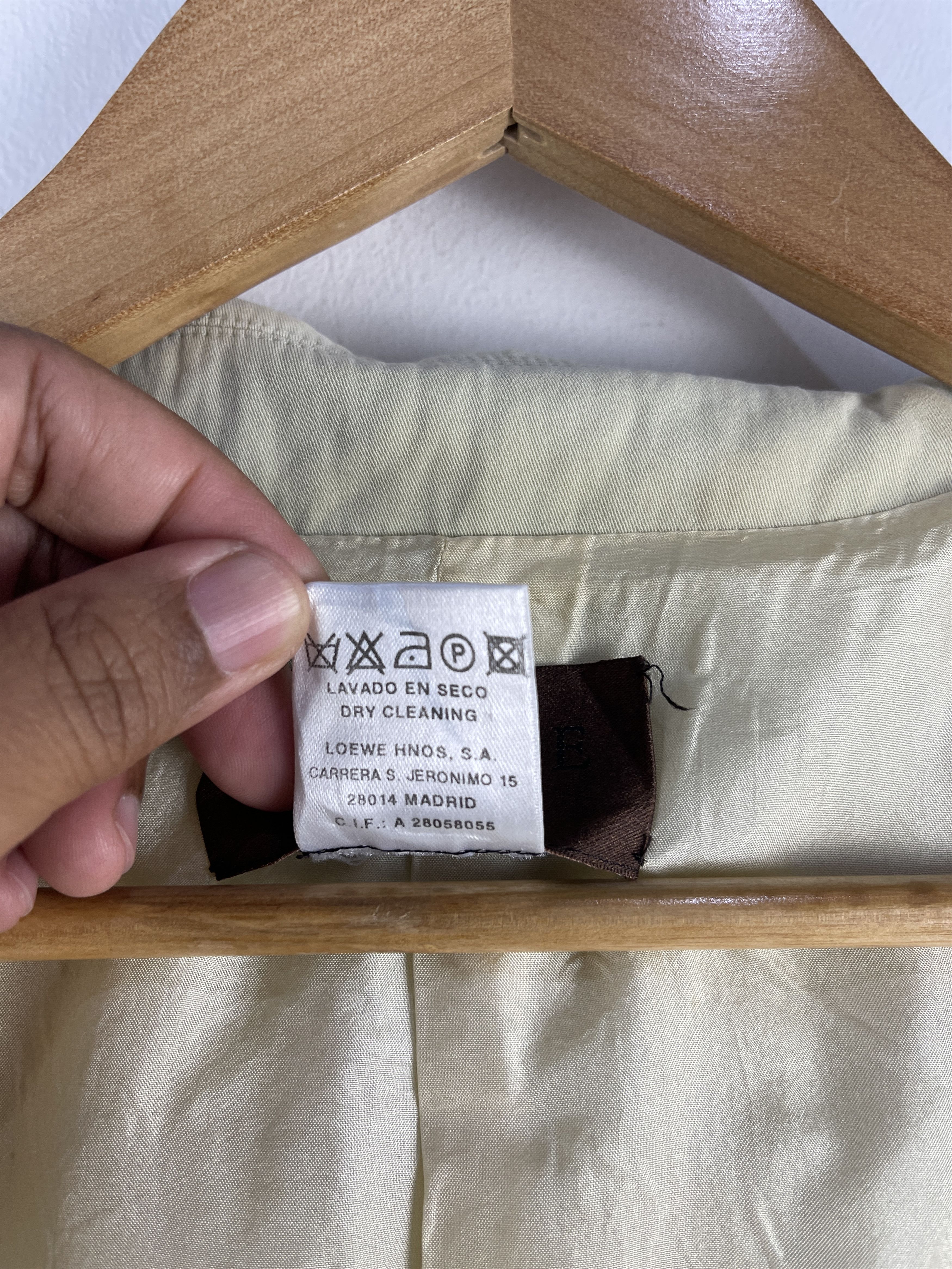 Loewe Vintage LOEWE Tailored Blazer Jacket Cotton Silk Lined Size US XS / EU 42 / 0 - 17 Thumbnail