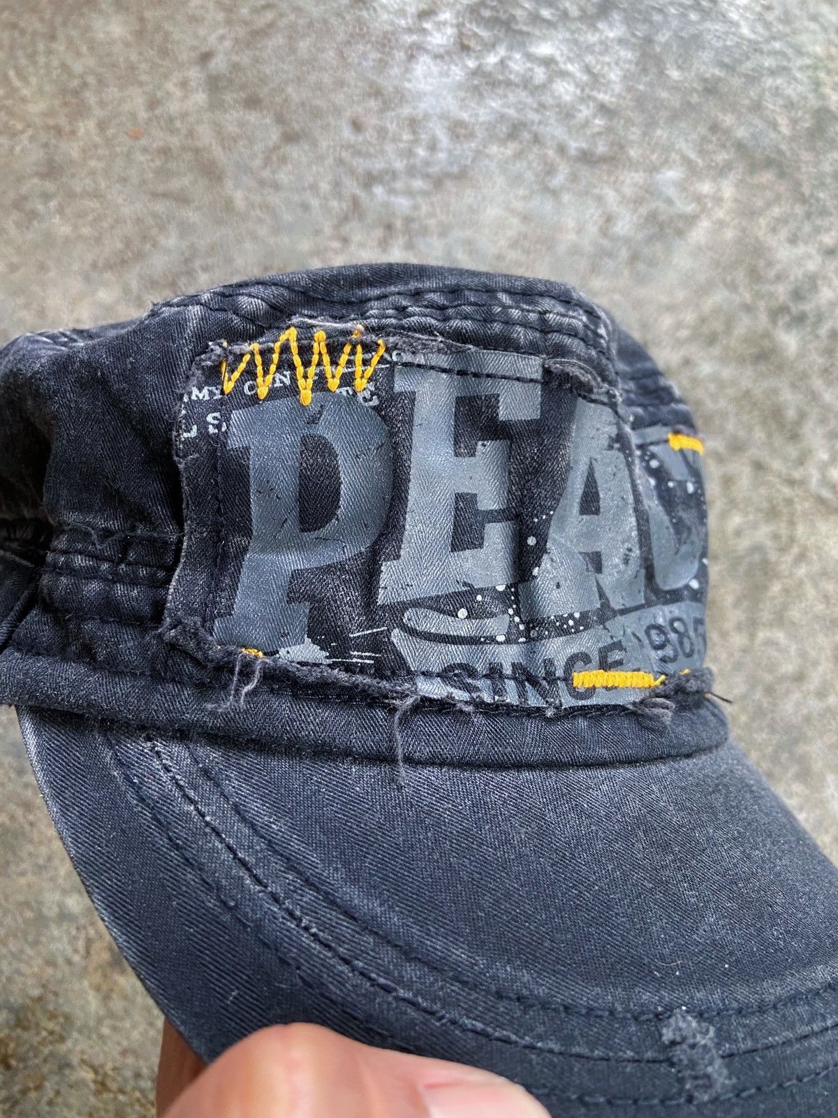 Japanese Brand PEACE COMMANDO DISTRESSED CAPS Size ONE SIZE - 4 Thumbnail
