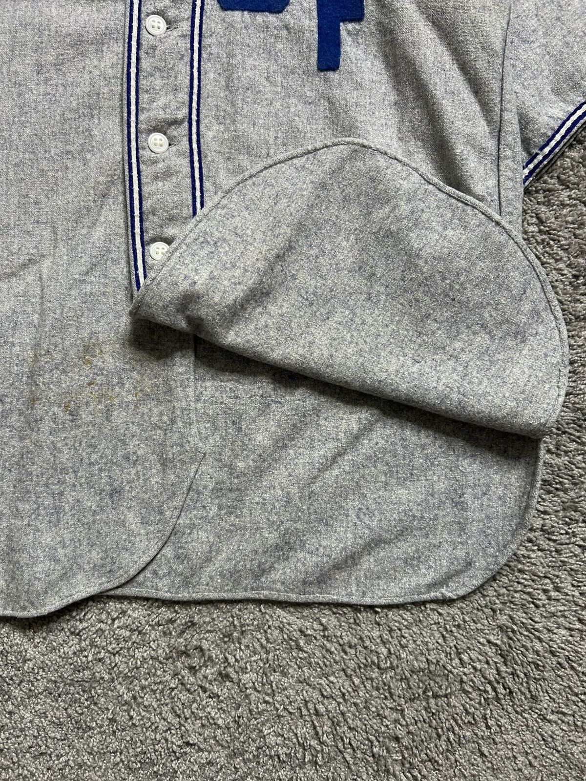 Vintage Vintage 50s Rawlings Meat Market Wool Baseball Jersey Size US L / EU 52-54 / 3 - 5 Thumbnail