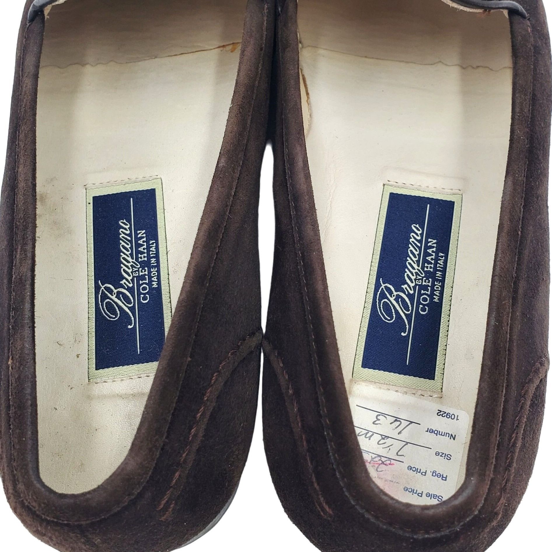 Cole Haan Italy Bragano Cole Haan Men's size 7.5 Brown Suede Leather L Size US 7.5 / EU 40-41 - 10 Thumbnail