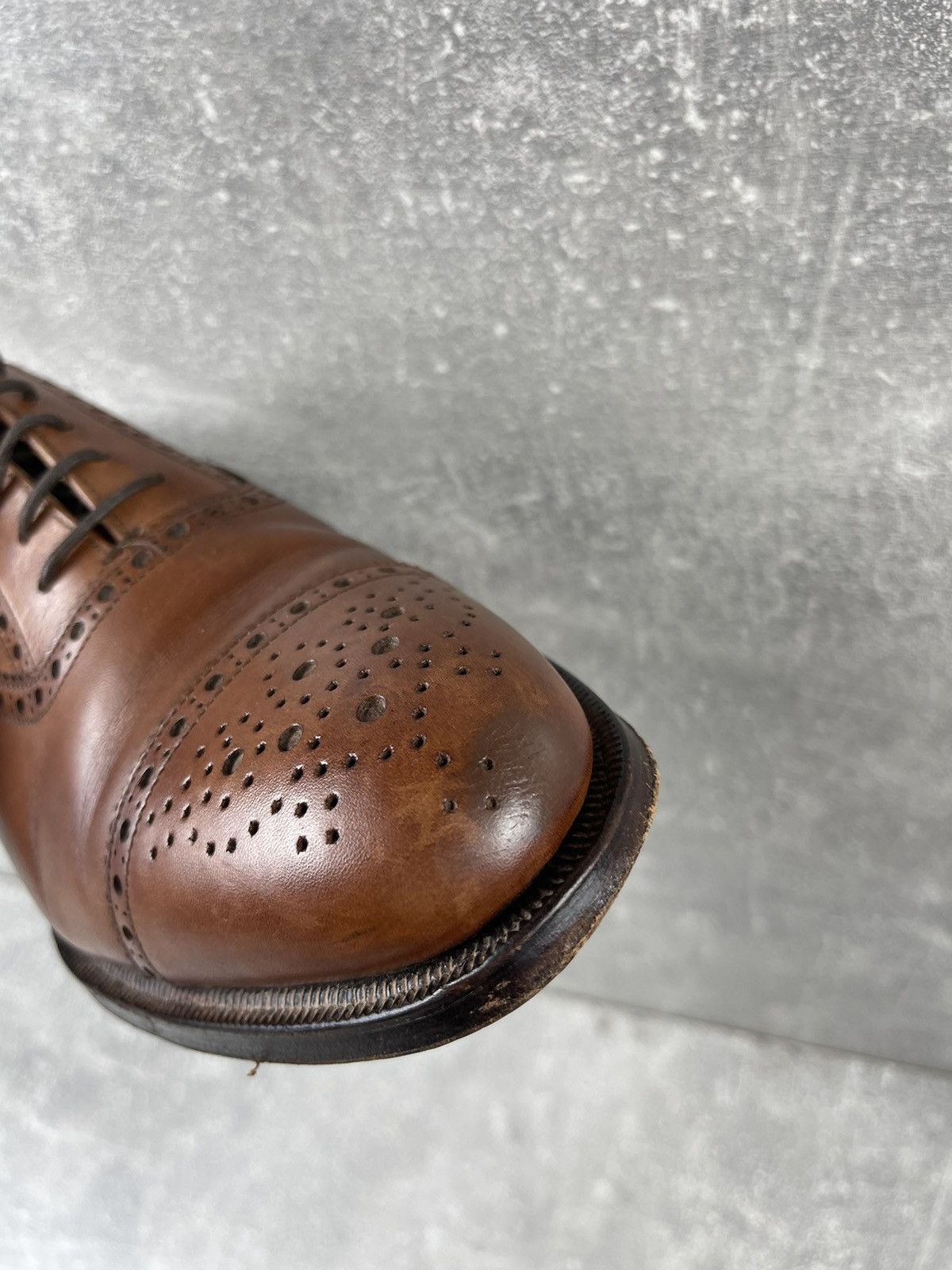Crockett & Jones × English Laundry × Other UK Crockett & Jones Classic Brown Oxford Leather Shoes Size US 7.5 / EU 40-41 - 10 Thumbnail