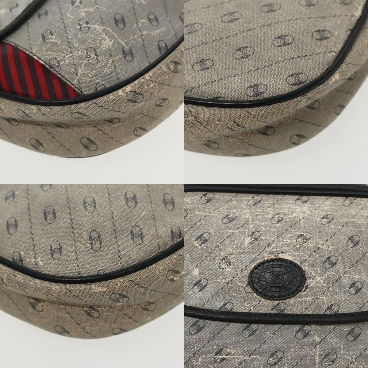 Gucci GUCCI Shoulder Bag Coated Canvas Gold Navy Size ONE SIZE - 10 Thumbnail