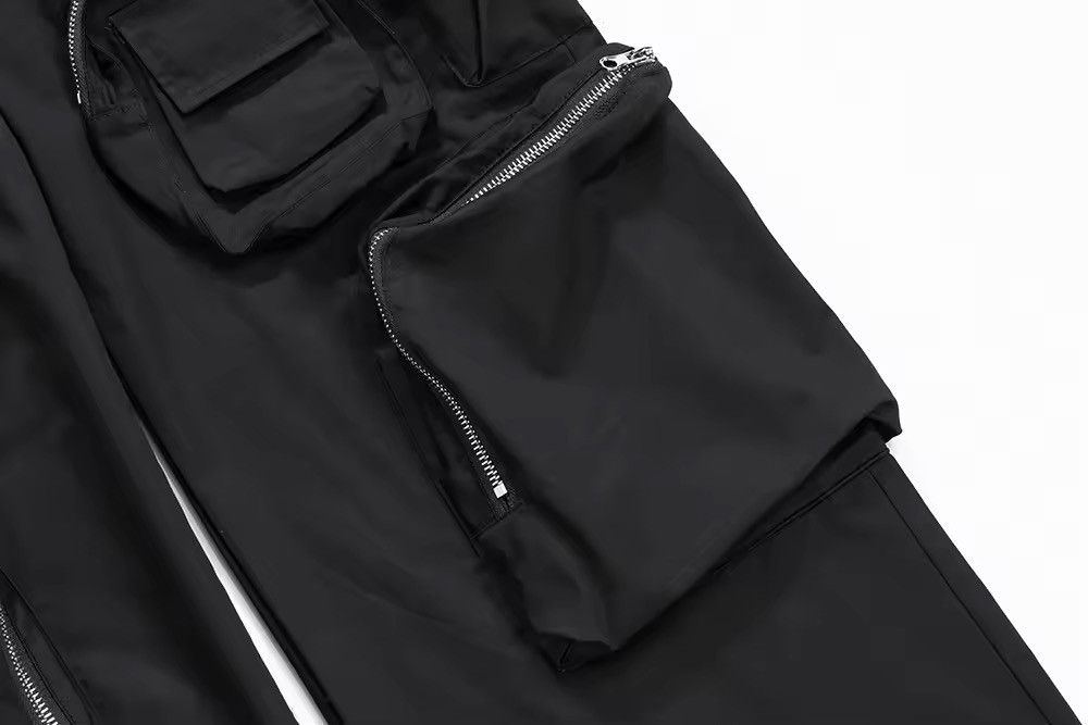 Japanese Brand × Jean Multi-pocket Black Cargo Pants Size US 35 - 10 Thumbnail