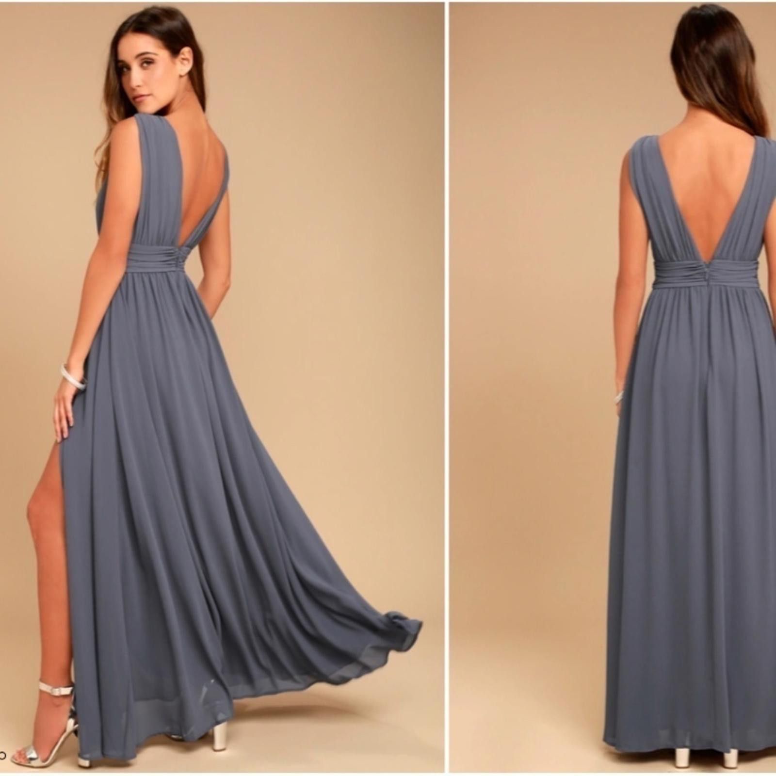 LULUS Prom Wedding Bridesmaid Flowy Romantic Sexy Maxi Dress
