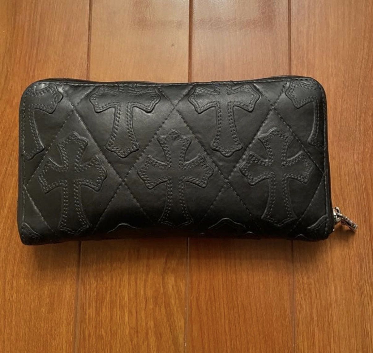 Chrome Hearts Chrome Hearts cemetery cross leather patch wallet Size ONE SIZE - 2 Thumbnail