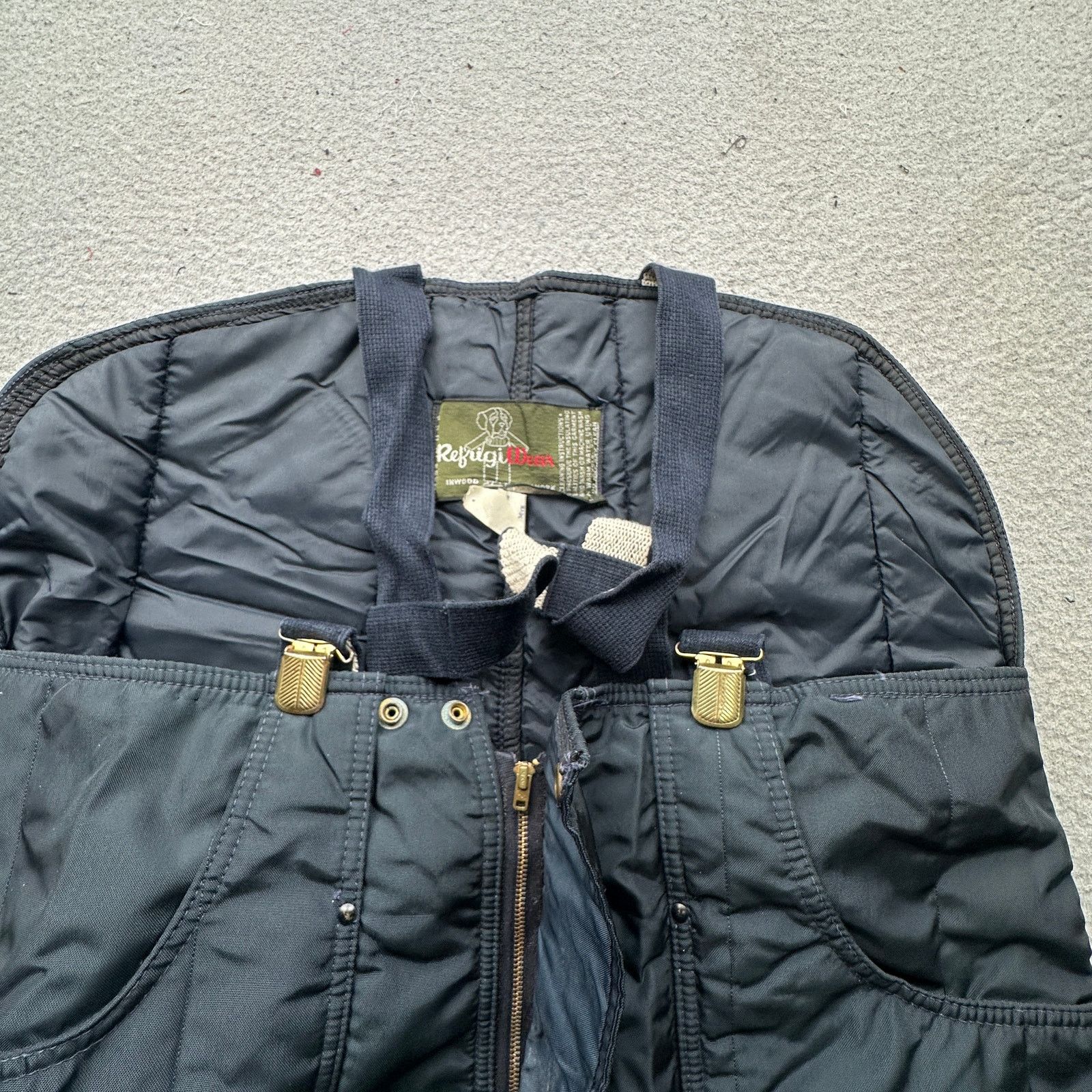 Refrigiwear Vintage RefrigiWear 345 Bib Overalls Medium Navy Quilted Size US 38 / EU 54 - 10 Thumbnail