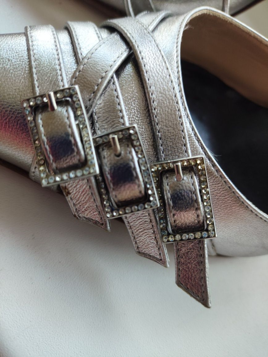 Versace Vintage Gianni Versace Metallic High Heels Leather boots Size US 6.5 / IT 36.5 - 8 Thumbnail