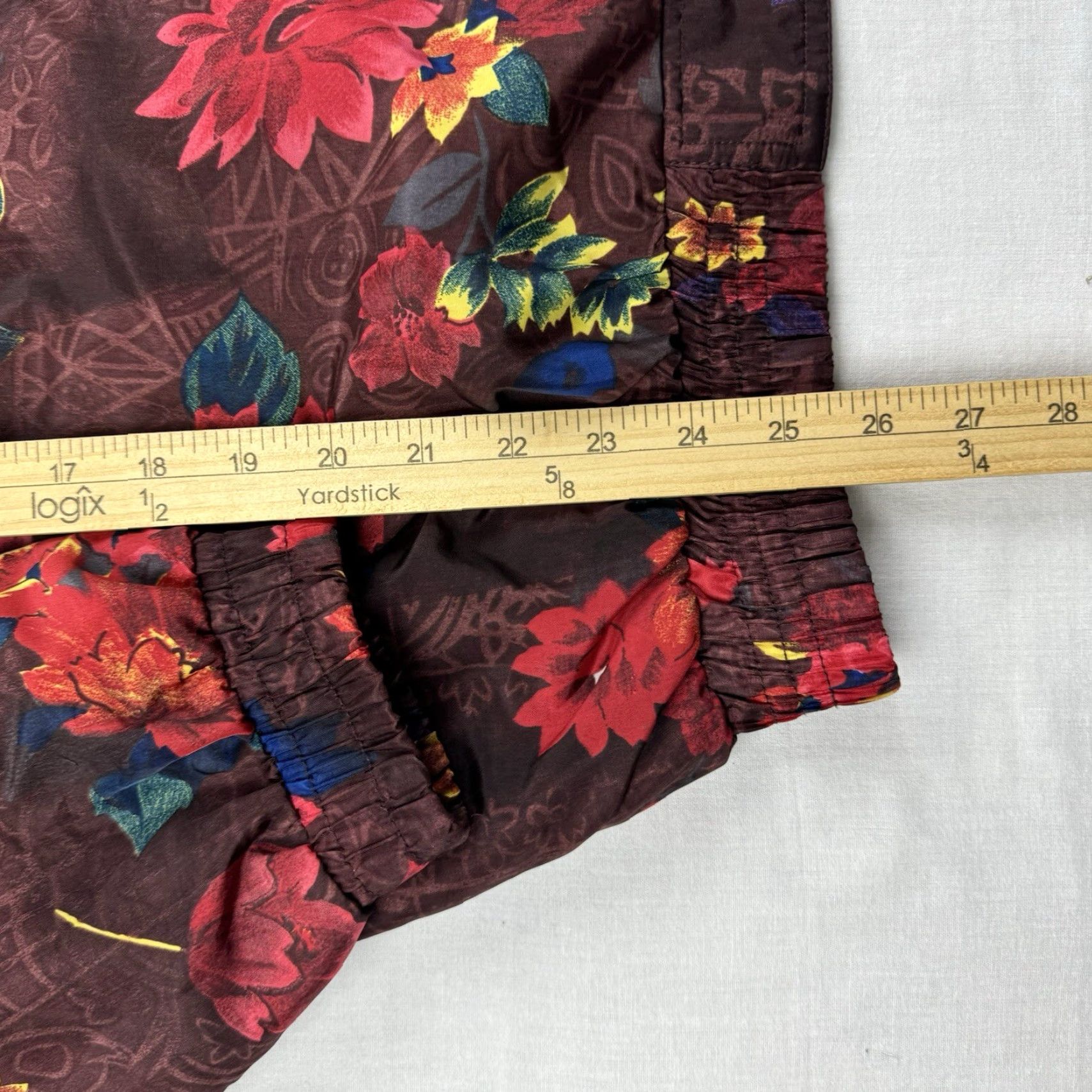 Vintage VINTAGE Kaktus Floral Windbreaker Jacket Womens XL Red 1980s Collar Full Zip 90s Retro Flower Windbreaker Jacket Womens XL Red Kaktus Size XL / US 12-14 / IT 48-50 - 6 Thumbnail