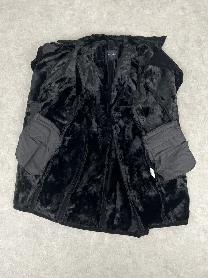 Yohji Yamamoto 2000s Yohji Yamamoto Y’s Black Faux Suede Double Breasted Jacket Size US M / EU 48-50 / 2 - 8 Thumbnail