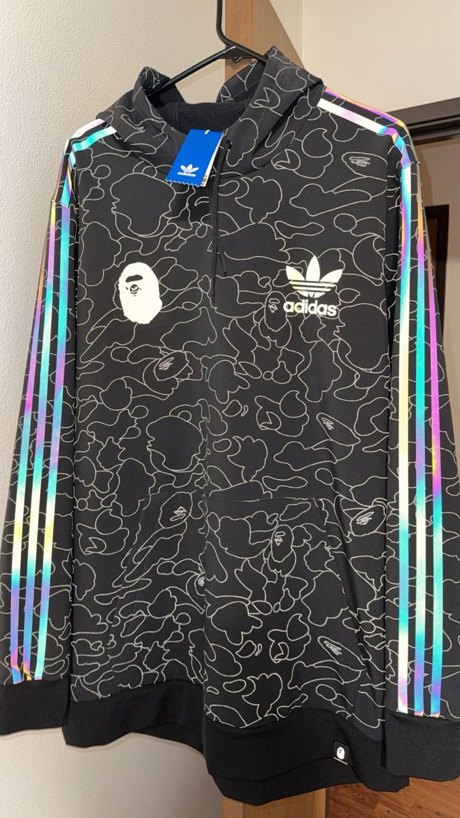 Adidas × Bape BAPE x Adidas Tech Hoodie Size US XL / EU 56 / 4 - 2 Thumbnail