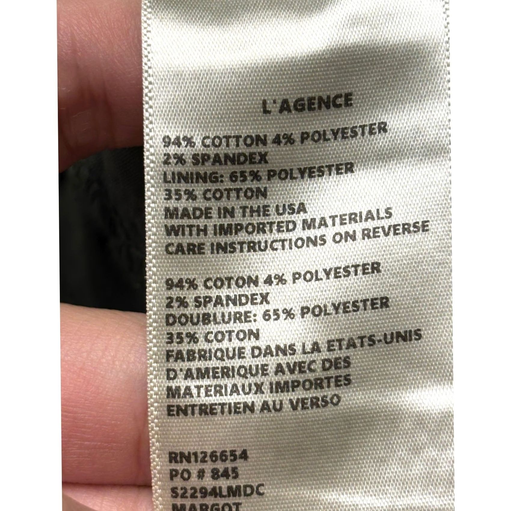 L'AGENCE VINTAGE L'AGENCE Margot High Rise Skinny Jeans Beetle Coated Olive Green Size 26X26 Size 26" / US 2 / IT 38 - 6 Thumbnail