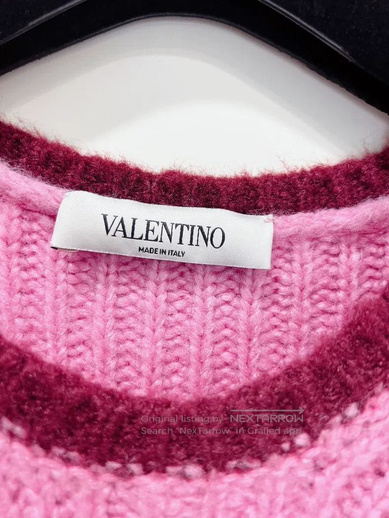 Valentino Valentino Pink crewneck pullover knit sweater Size M / US 6-8 / IT 42-44 - 6 Thumbnail