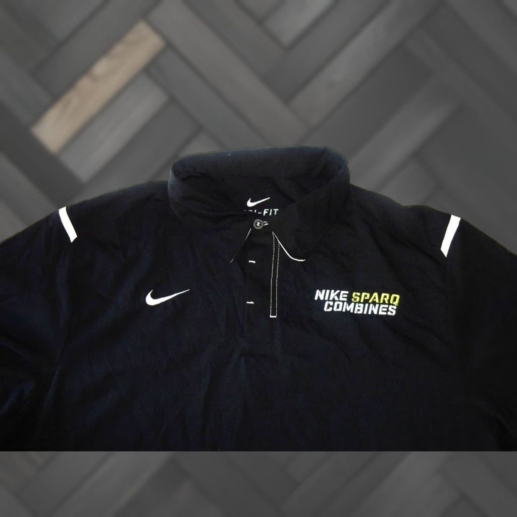 Nike Nike Men's Polo Shirt L Black Short Sleeve Polo Shirt Sparq Football Size US L / EU 52-54 / 3 - 1 Thumbnail