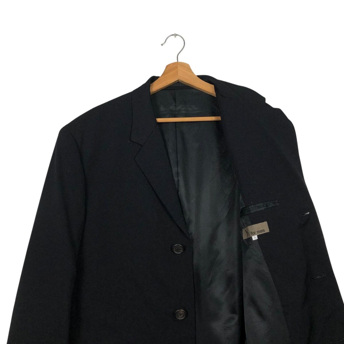 Yohji Yamamoto 🔥ICONIC RICH BLACK WOOL LONG JACKET Y’S FOR MEN JACKET Size US S / EU 44-46 / 1 - 14 Thumbnail