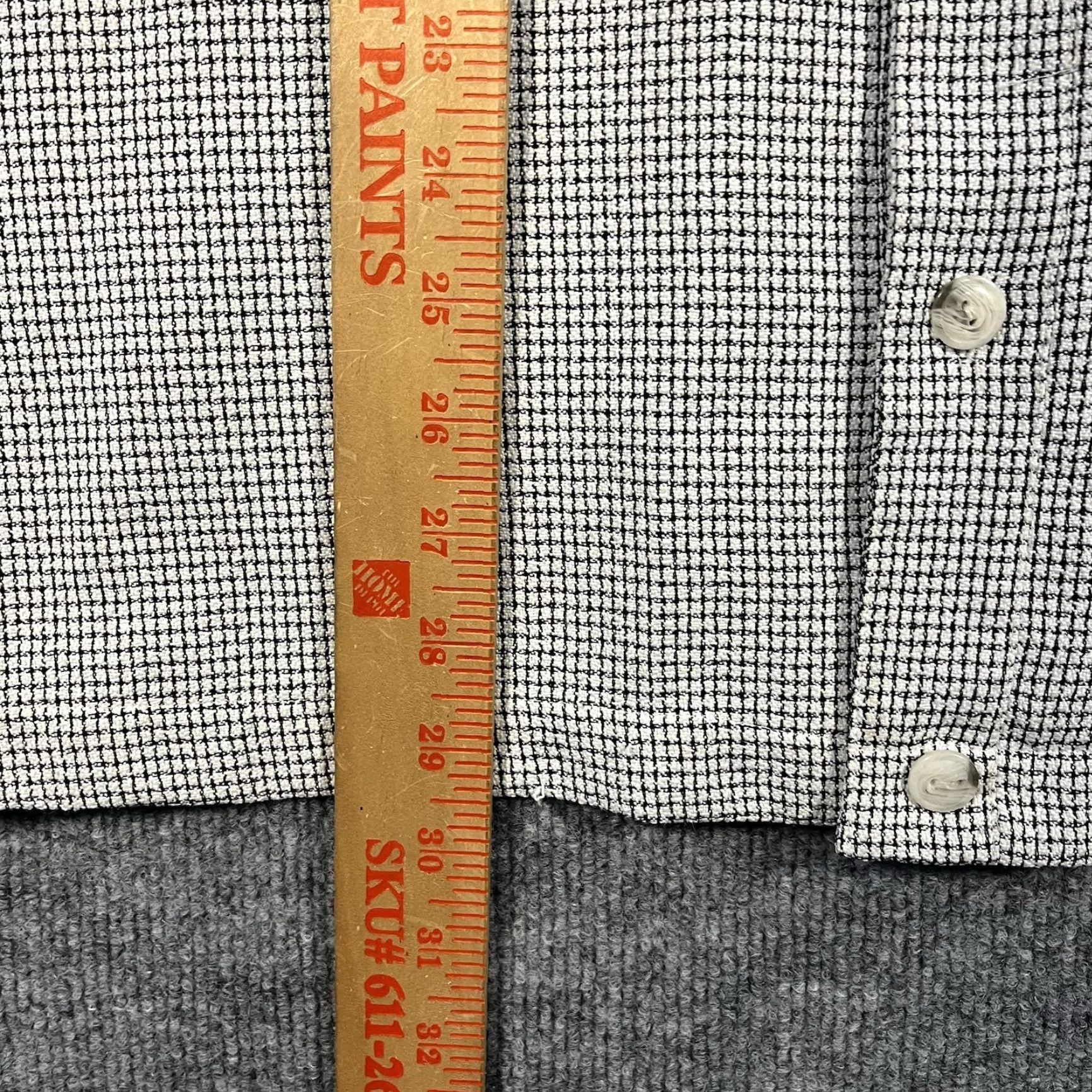 Vintage VINTAGE Coupe De Lux Mens XL Shirt Short Sleeve Button Camp Collar Striped 90s Gray Graphics Mens Size US XL / EU 56 / 4 - 5 Thumbnail