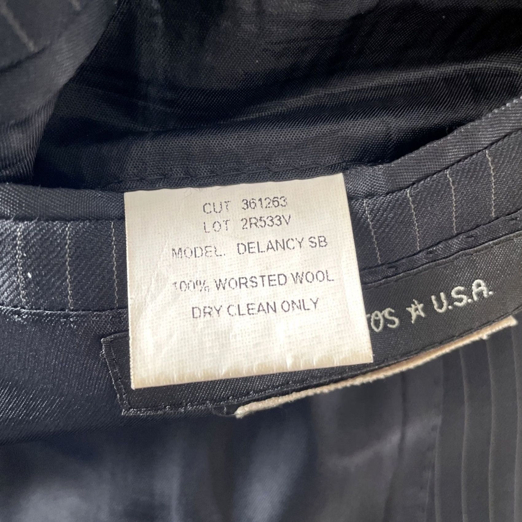 John Varvatos John Varvatos Sport Coat Mens Size 42S Slim Fit Black Pinstripe Wool Jacket Short Length Notch Lapel Two-Button Front Size US XS / EU 42 / 0 - 4 Thumbnail