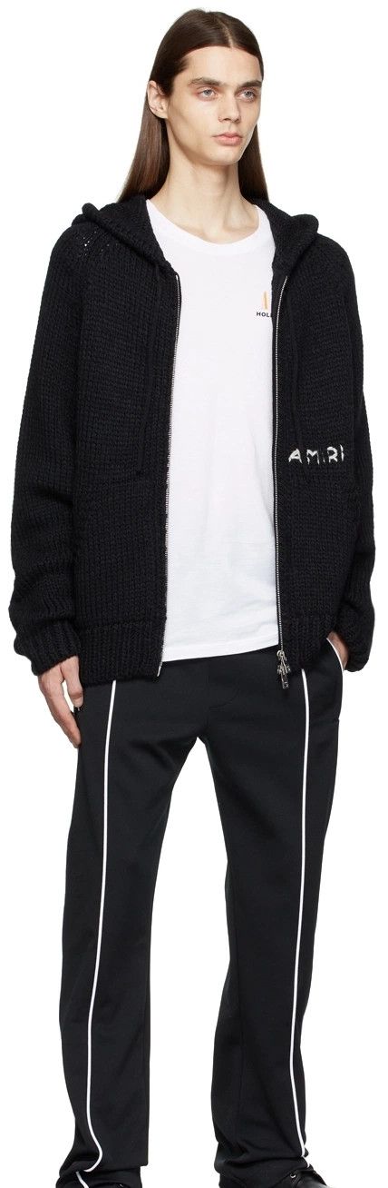 Amiri o1mle0426 Chunky Zip Front Zip Hoodie in Black Size US M / EU 48-50 / 2 - 4 Thumbnail