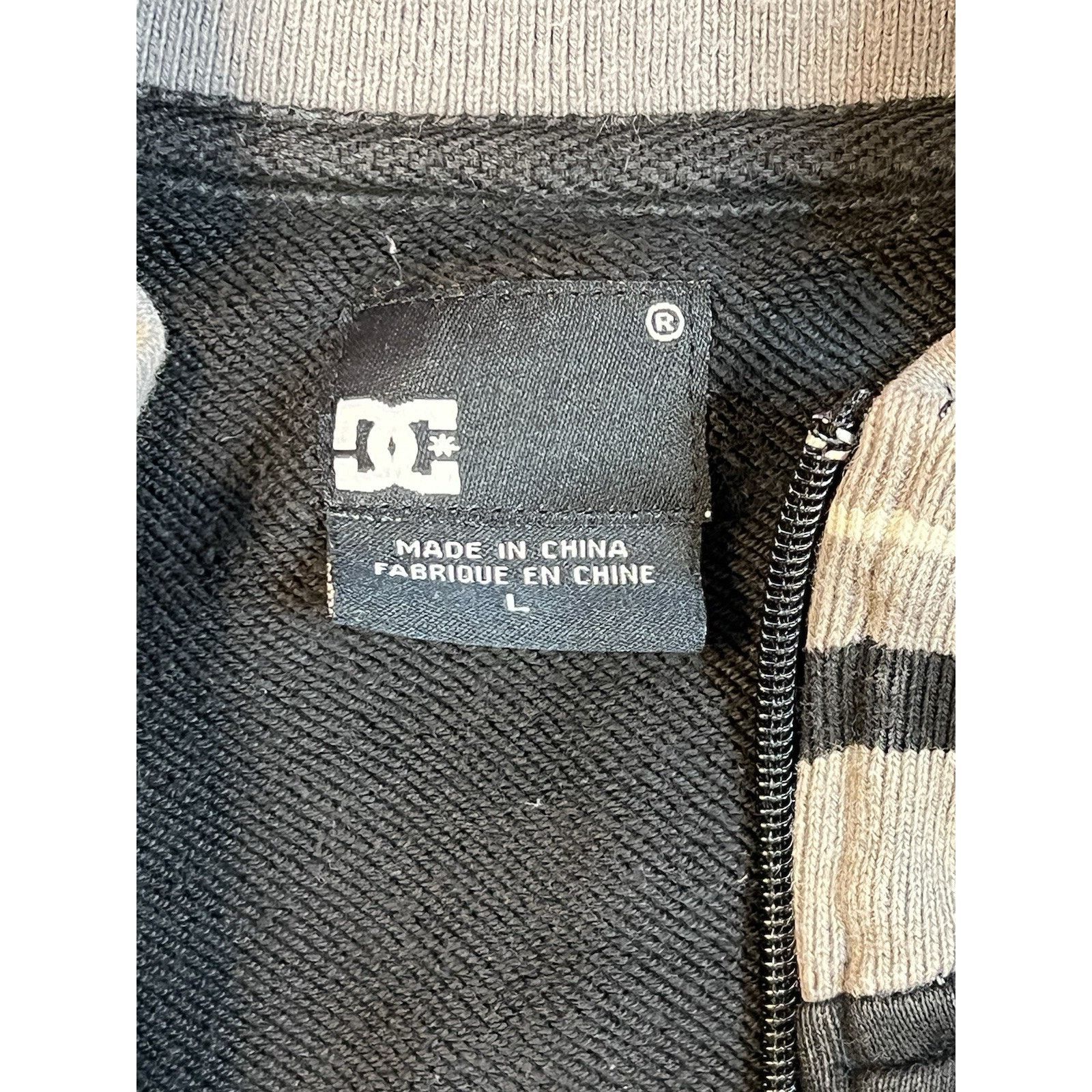 DC DC Shoes Full Zip Varsity Style Jacket Gray Black Men’s L Size US L / EU 52-54 / 3 - 4 Thumbnail