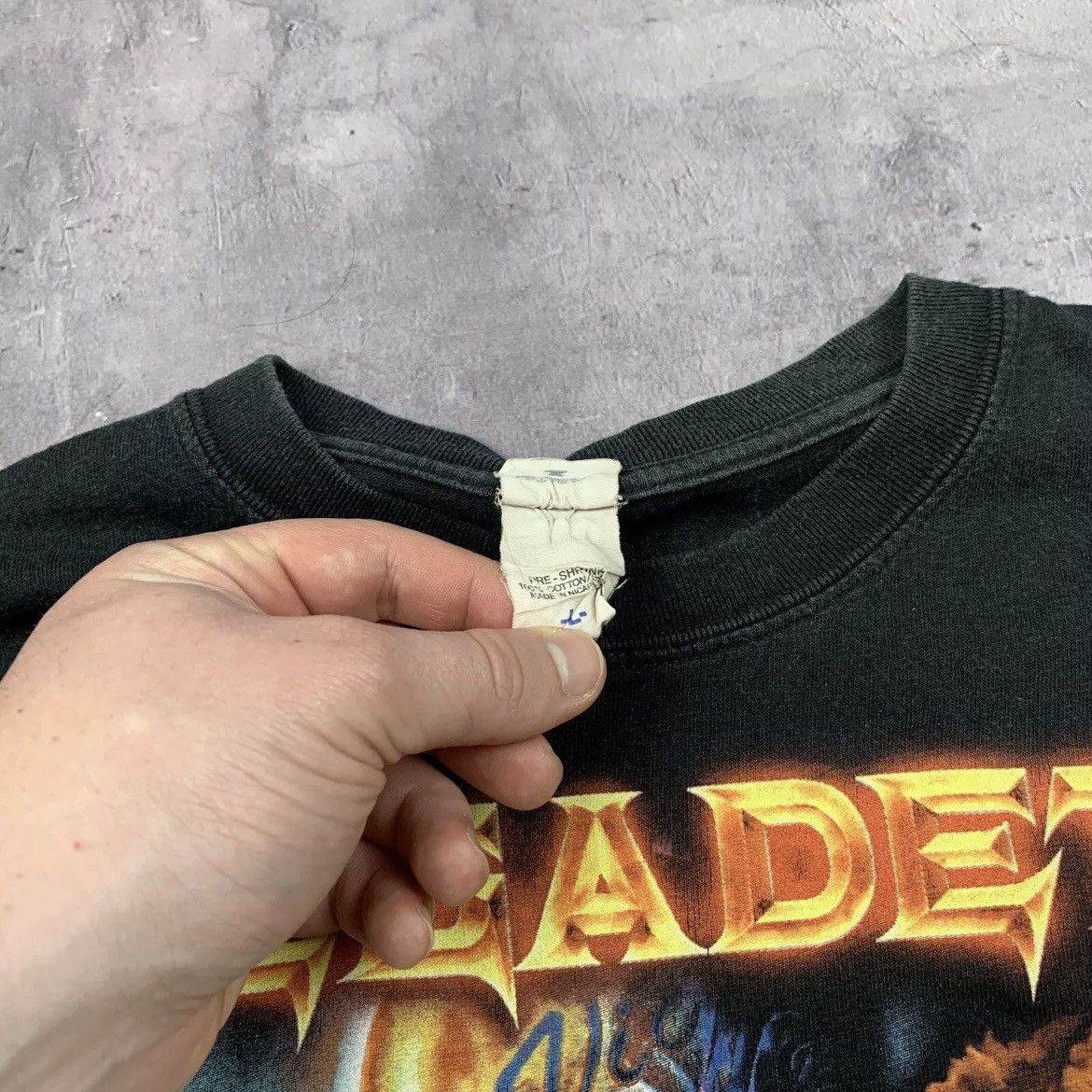 Band Tees Rare! Vintage Megadeth Battlehead Tee Big Logo 00s L Size Size US L / EU 52-54 / 3 - 10 Thumbnail