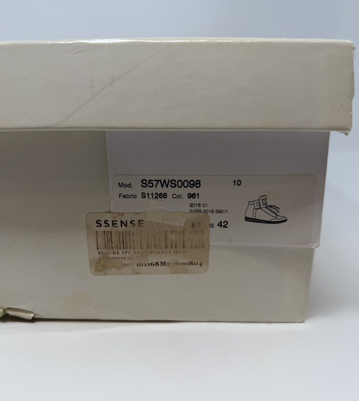 Maison Margiela Maison Margiela Future Transparent PVC Sneaker SS16 Size US 9 / EU 42 - 11 Thumbnail