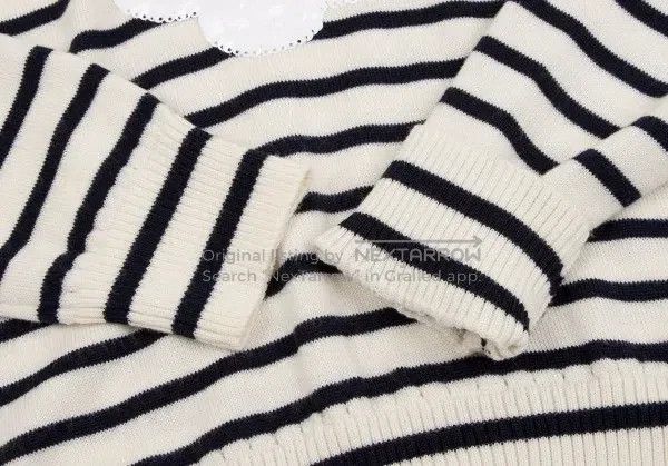 Comme des Garcons Comme des Garcons Navy vintage striped knit top Size M / US 6-8 / IT 42-44 - 6 Thumbnail