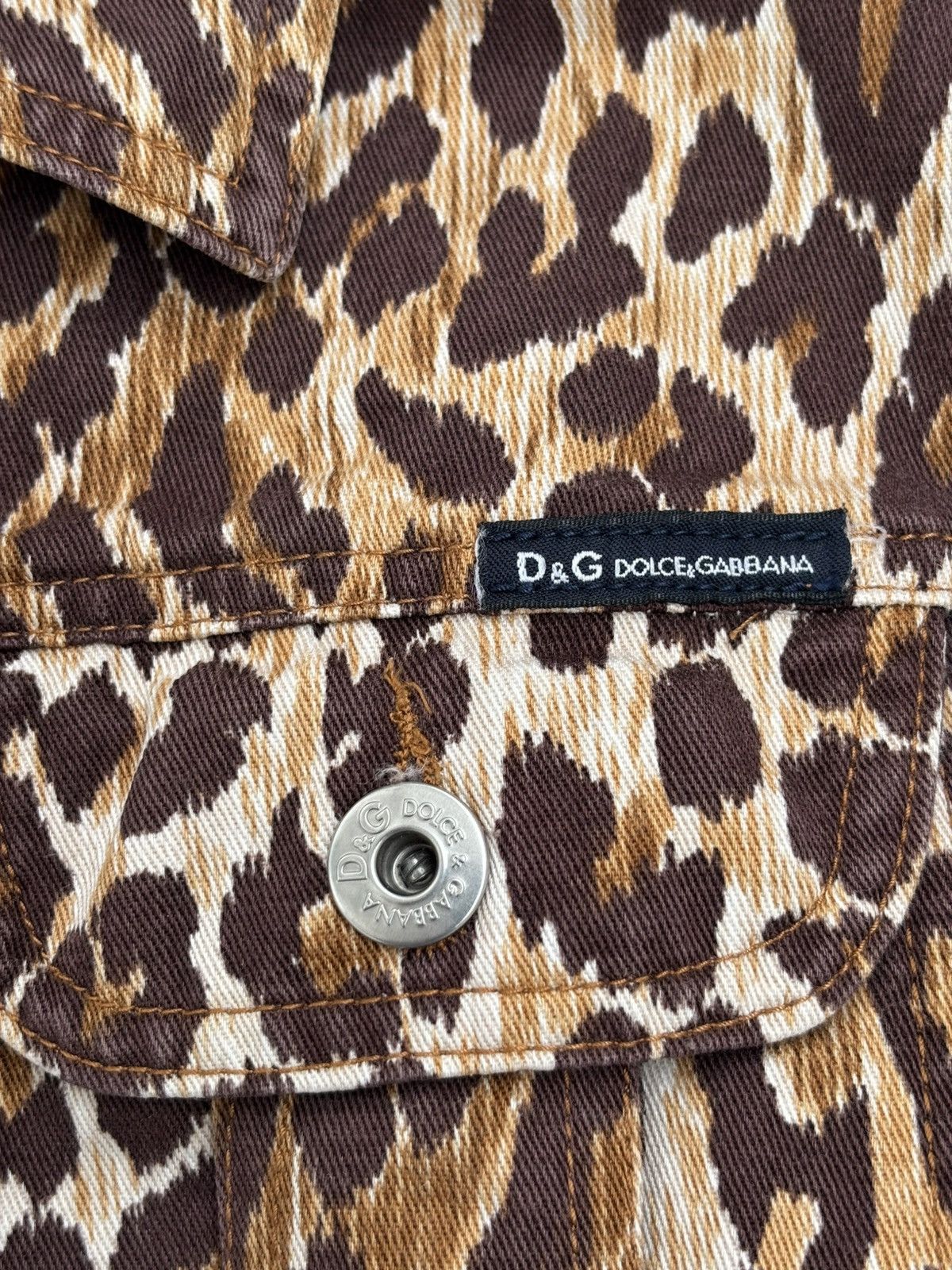 Hedi Slimane Leopard Crop Trucker Jacket Size US XS / EU 42 / 0 - 5 Thumbnail