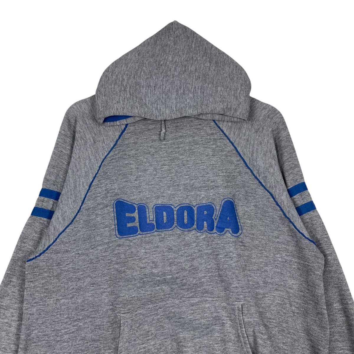Japanese Brand 80’s ELDORA Big Logo Pullover Hoodies Sweatshirt #1243-C56 Size US L / EU 52-54 / 3 - 2 Thumbnail