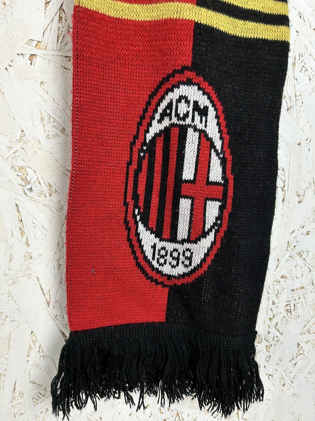 Adidas Vintage Adidas Ac Milan 2010 Fanwear Soccer Football Scarf Size ONE SIZE - 3 Thumbnail