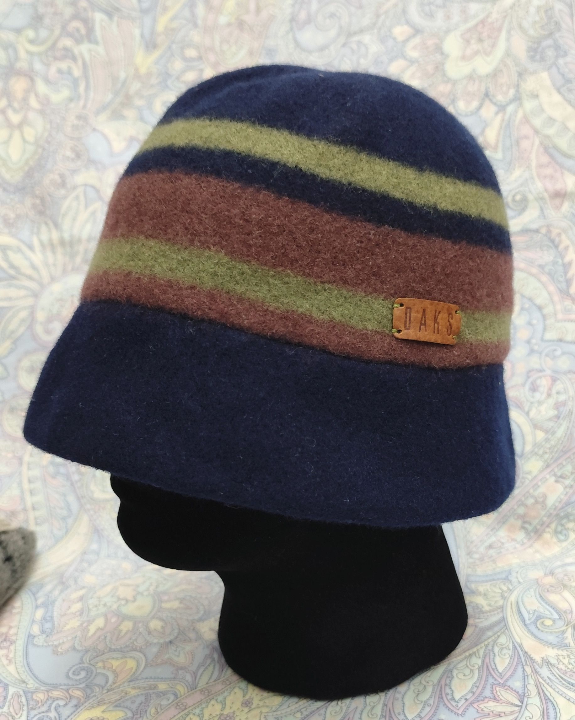 DAKS DAKS London Striped Wool Cloche Hat Size ONE SIZE - 1 Thumbnail