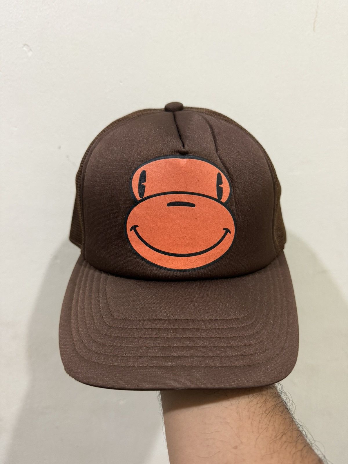 Bape VTG Bape Milo Travis Brown Mesh Cap Size ONE SIZE - 2 Thumbnail
