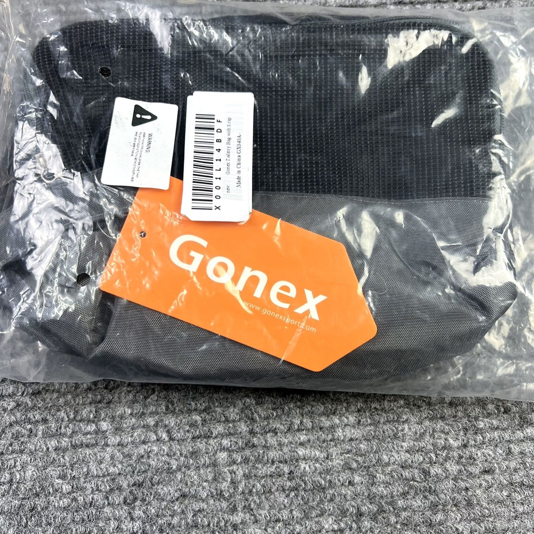 Vintage Gonex Toiletry Bag Dopp Kit Nylon Travel Organizer Black Small Men Zip Size ONE SIZE - 8 Thumbnail