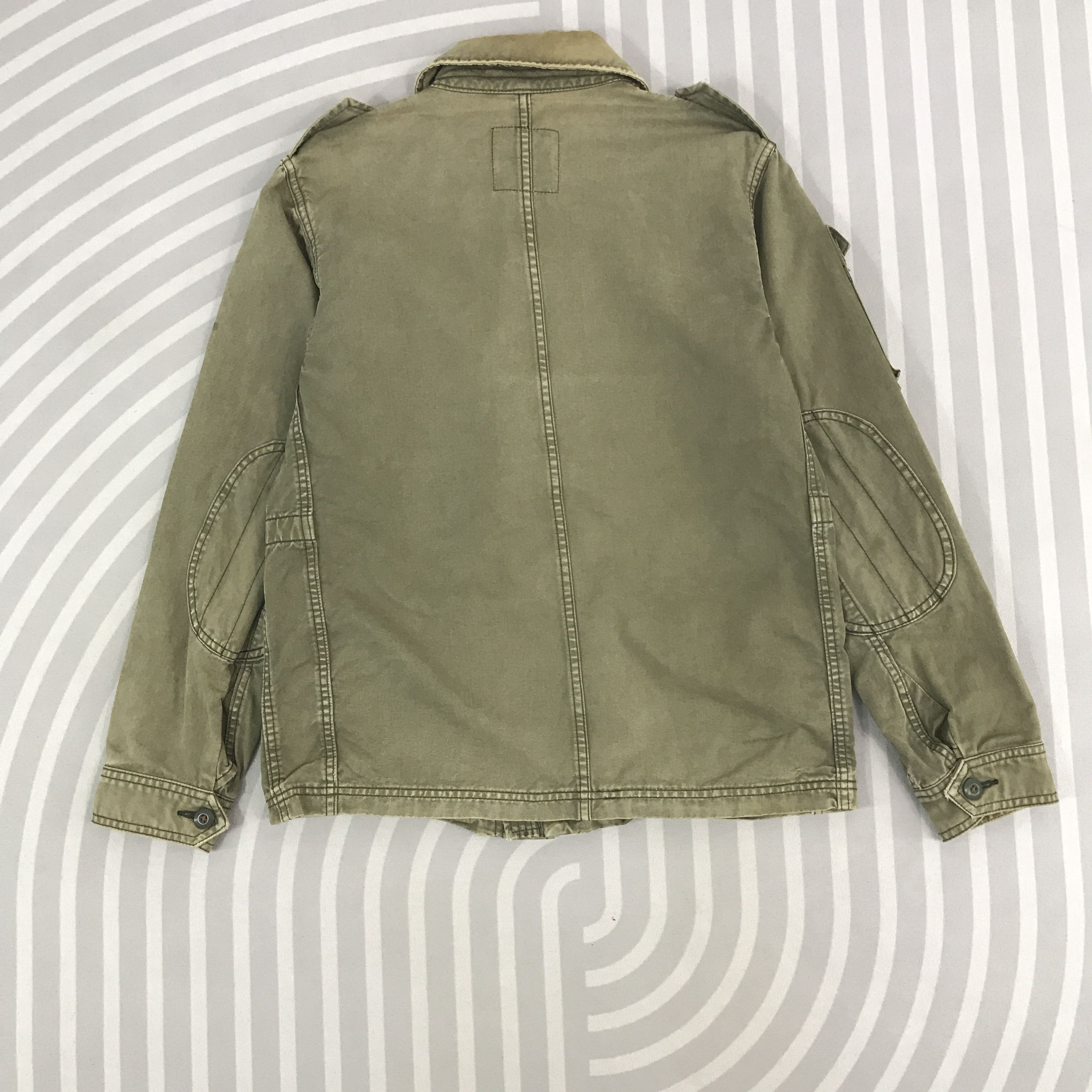Japanese Brand × Vintage Vintage Back Number Military style Faded Jacket Size US S / EU 44-46 / 1 - 3 Thumbnail