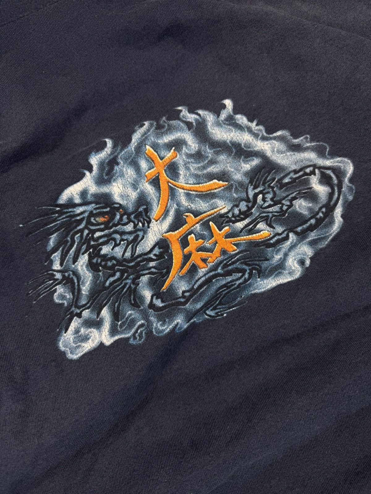 Other × Vintage Vintage 90s Chinese dragon jnco style skate graphic hoodie Size US L / EU 52-54 / 3 - 7 Thumbnail
