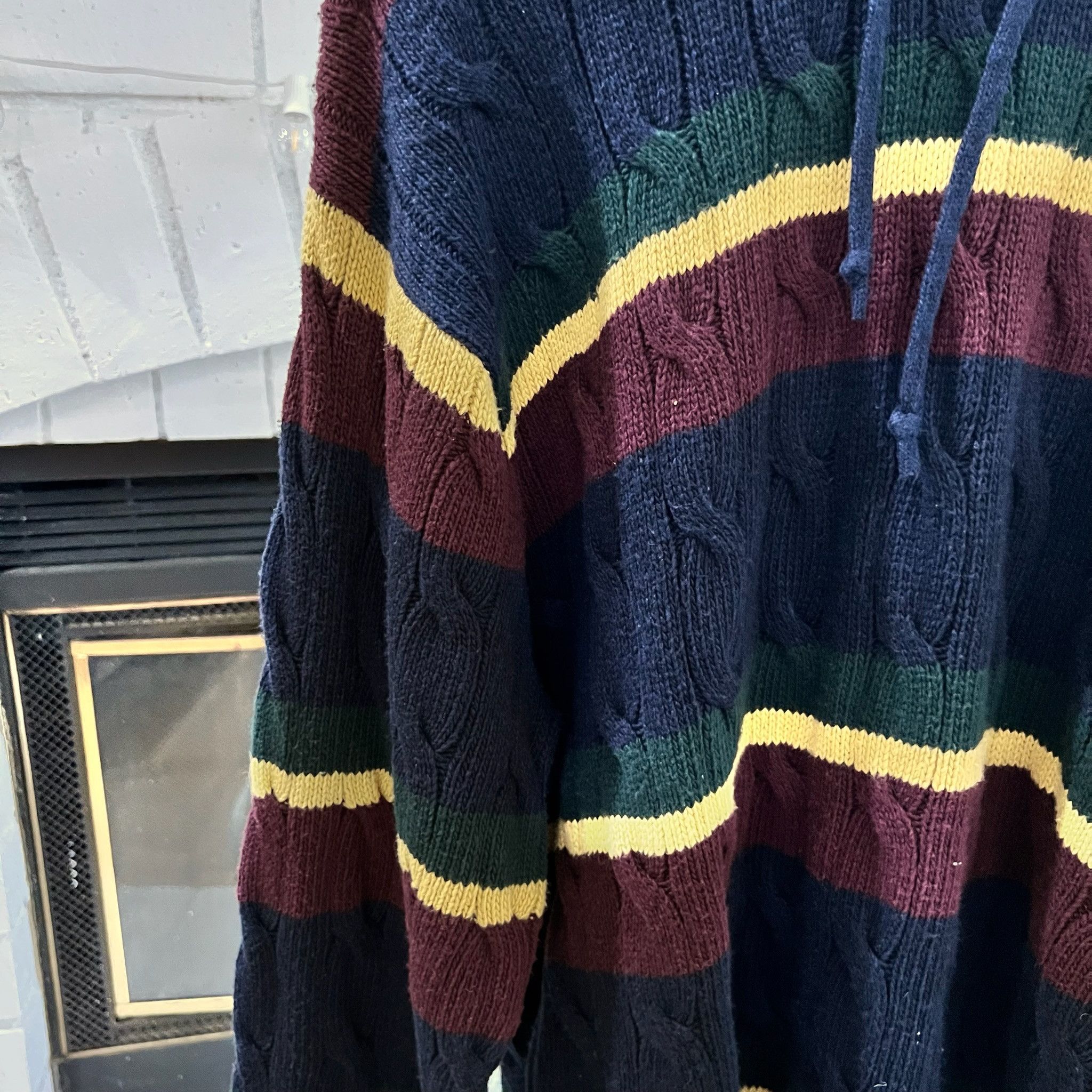 Polo Ralph Lauren Polo Ralph Lauren St Andrews Striped Hooded Sweater Size US XXL / EU 58 / 5 - 3 Thumbnail