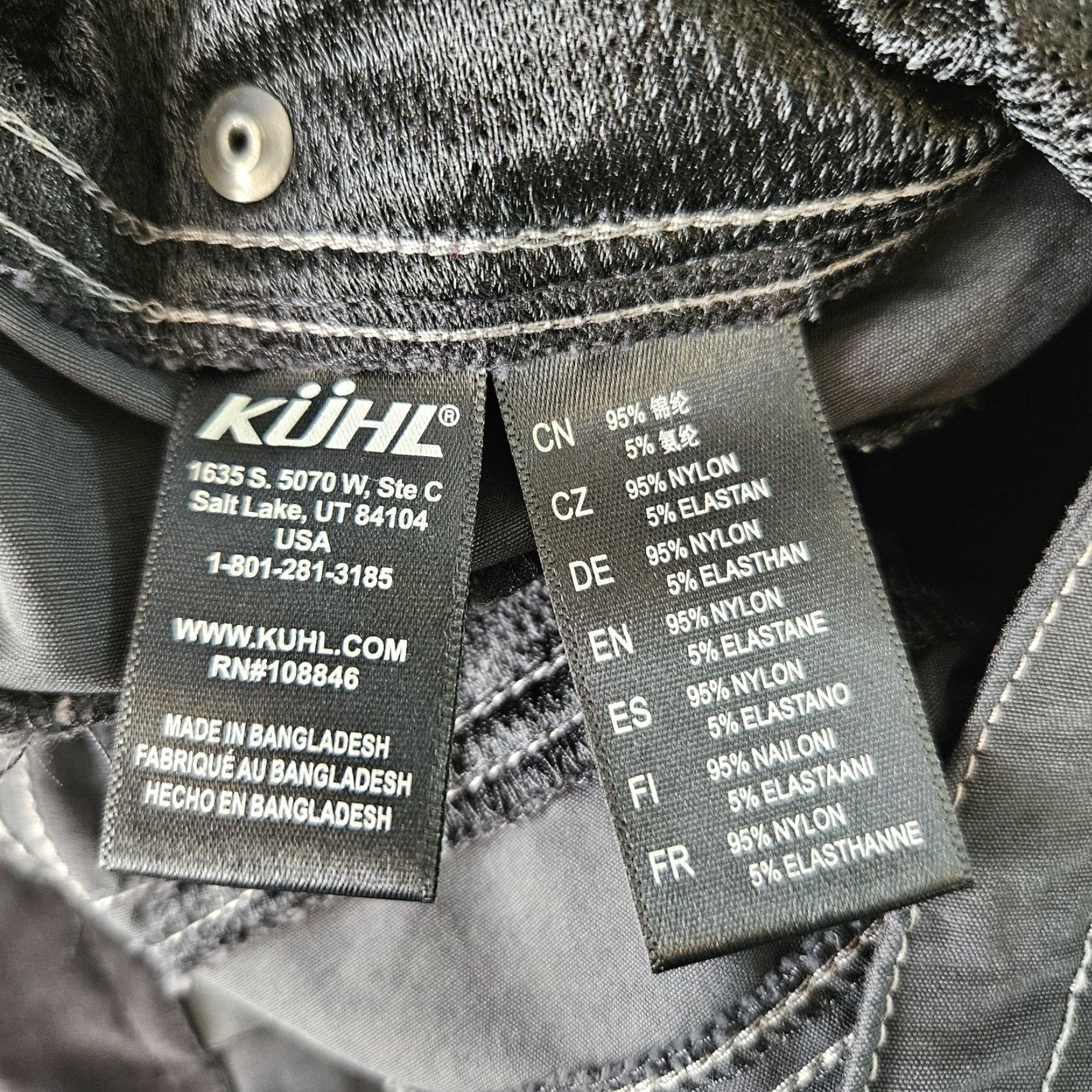 Vintage Kuhl Cargo Pants Womens Size 4 Gray/Black Roll Up Hem Low Rise Nylon Pants Size 27" / US 4 / IT 40 - 6 Thumbnail