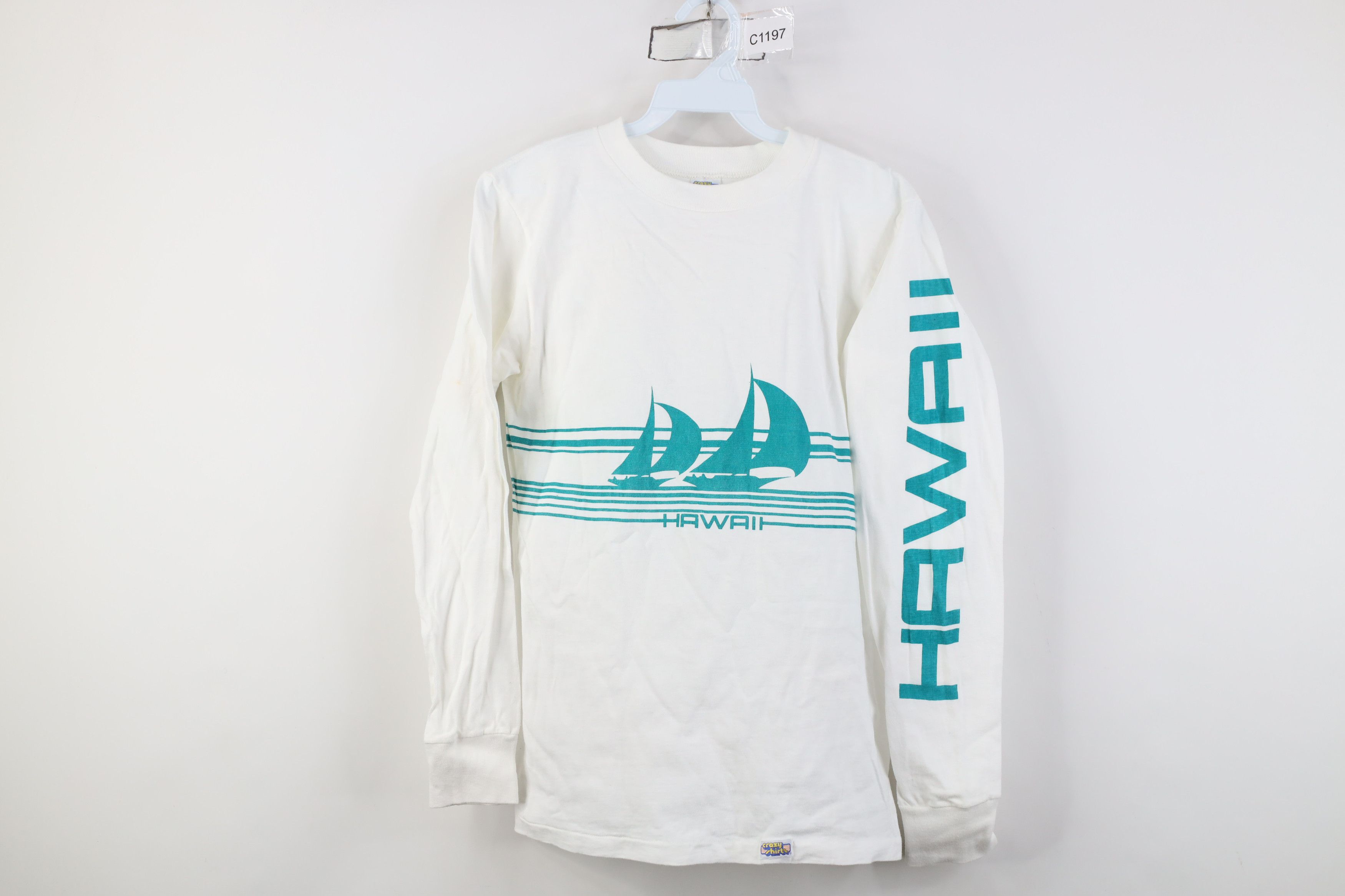Vintage Vintage 70s Streetwear Sailing Long Sleeve T-Shirt USA Size US S / EU 44-46 / 1 - 1 Thumbnail
